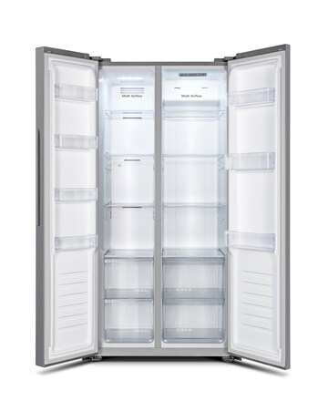 Fridgemaster MS83430ES 80cm American Fridge Freezer - Silver