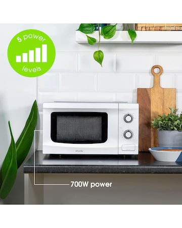 Abode 20L White Manual Microwave
