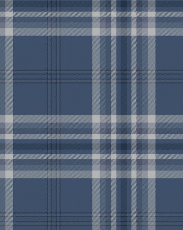 Catherine Lansfield Navy Kelso Check Wallpaper