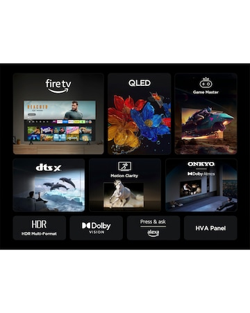 TCL 43T6CUK 43in 4K QLED Fire TV with Freely