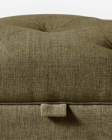 Julipa Colston Chenille Buttoned Storage Footstool