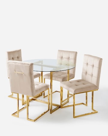 Joanna Hope Fallon 4 Seater Table with 4 Chairs