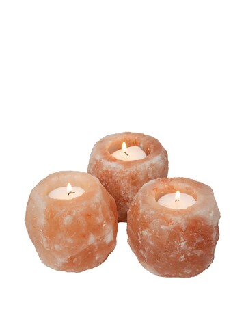Set of 3 Himalyan Salt Light Holder