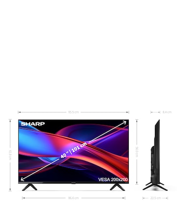 Sharp 2T-C40GD2225K 40in Smart FHD Roku LED TV