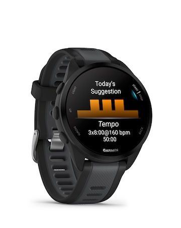 Garmin Forerunner 165 Smart Watch - Black & Slate Grey