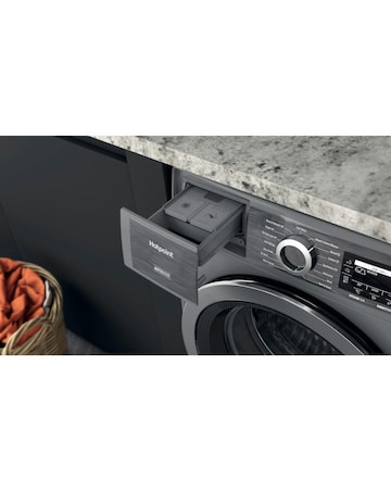 Hotpoint H899ADSGPOWERUK, 9kg, 1400rpm Washing Machine - Silver + Installation