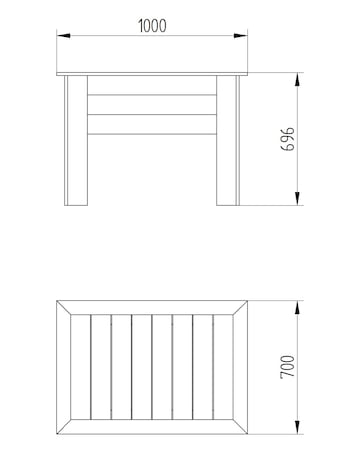 Forest Kitchen Garden Planter - 1m