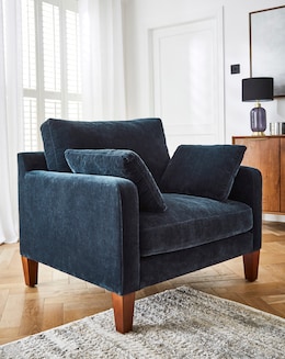 Abbie Chenille Oversized Armchair
