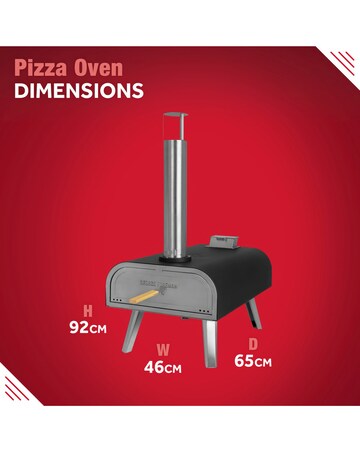 George Foreman 16" Pizza Oven with Paddle & Carry Bag