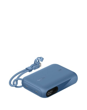 Belkin BoostCharge 20w 10,000 mAh Power Bank with Display - Blue