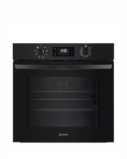 Indesit Turn&Go IO 253 B UK Built-In Electric Single Oven Black
