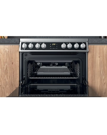 Hotpoint HDM67V8D2CX/UK 60cm Electric Double Cooker + Installation