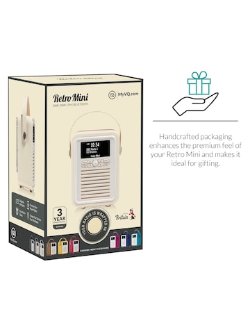 VQ Retro Mini DAB Radio - Black