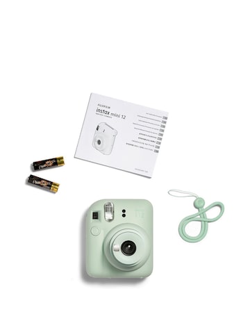Fujifilm Instax Mini 12 Instant Camera with 20 Shot Film Pack - Mint Green