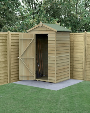 4LIFE Apex Shed 4x3 - Single Door - No Windows (Home Delivery)