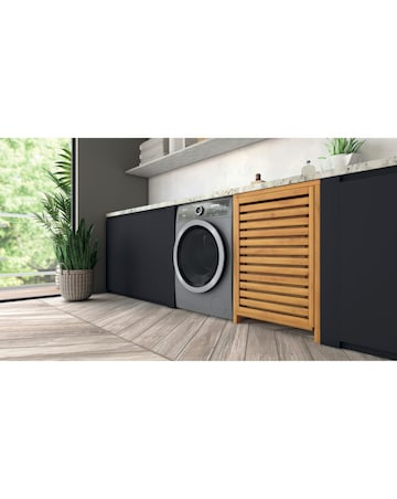 Hotpoint H899ADSGPOWERUK, 9kg, 1400rpm Washing Machine - Silver + Installation