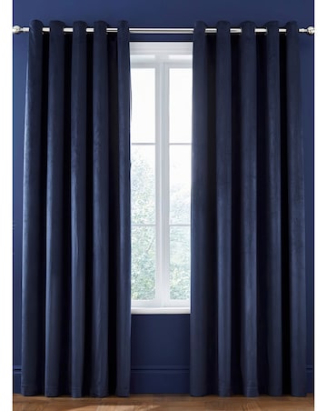 Catherine Lansfield Kingsley Matt Velvet Curtains