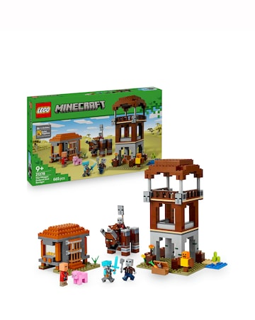 LEGO Minecraft The Pillager Outpost and Ravager, Village Building Toy 21278