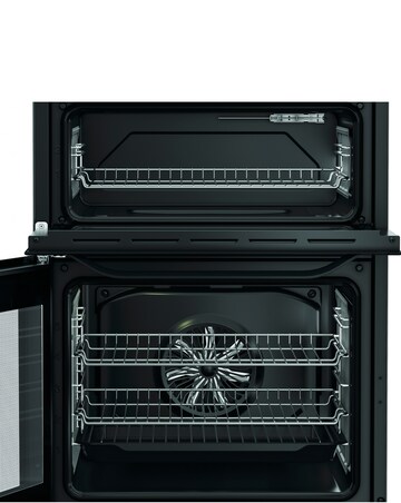 Hotpoint HDE6IDC2B1 60cm Electric Double Cooker Induction Hob - Black + Install