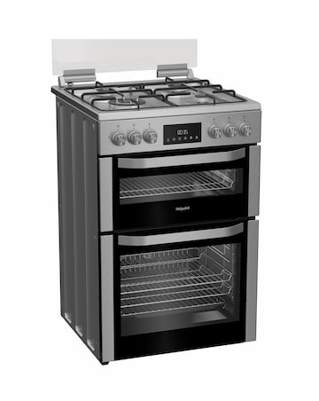 Hotpoint HDD6GDC2WX 60cm Dual Fuel Double Cooker with Glass Lid Installation