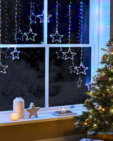 Multi Colour Star LED Window Lights