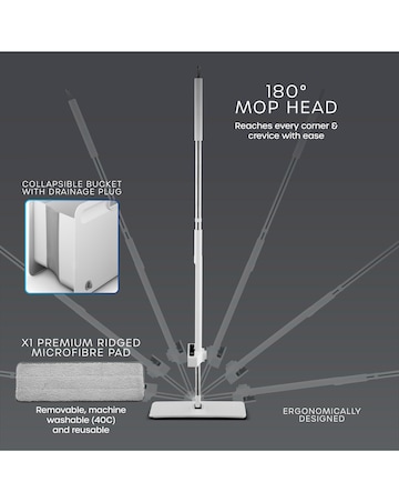Swan Elevate Flat Mop & Bucket