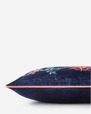 Estelle Embroidered Velvet Cushion