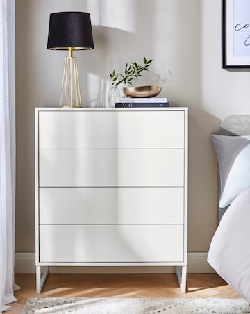 Bede High Gloss Small Chest of Drawers