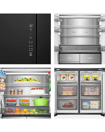 Hisense KitchenFit RQ768N4GBE Multi-Door Fridge Freezer - Black
