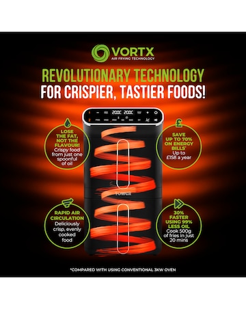 Tower Vortx 11L Twin Stack Air Fryer