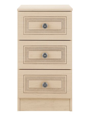 Richmond Ready Assembled 3 Drawer Bedside Table