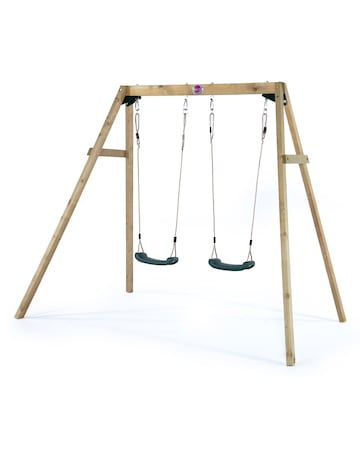 Plum Wooden Double Swing