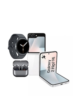Samsung Z Flip7 FE 256GB 5G White, Watch8 44mm BT Graphite and Buds3