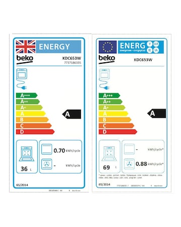 Beko Pro KDC653W 60cm Electric Ceramic Cooker - White