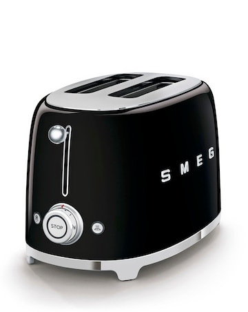 Smeg TSF01 2 Slice Black Toaster
