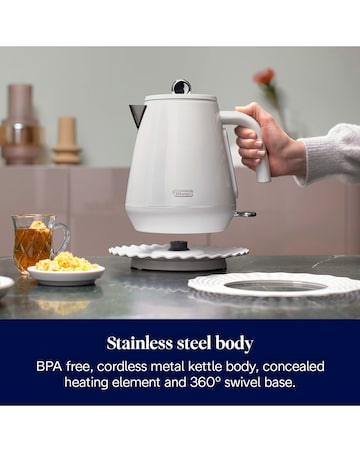 De'Longhi Eclettica KBY3001.W White Kettle