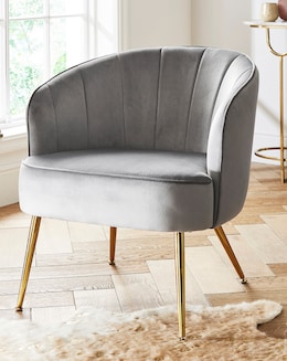 Joanna Hope Esme Velvet Accent Chair