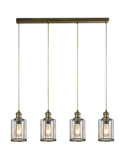 4 Light Industrial Ceiling Bar Pendant