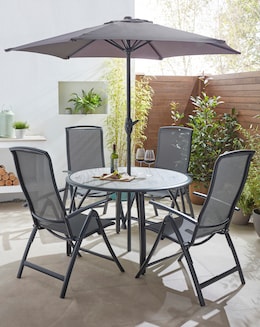 Havana Painted 1.2m Reclining Dining Set