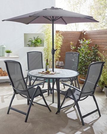 Havana Painted 1.2m Reclining Dining Set