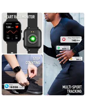 Reflex Active Nexus Black Calling Smart Watch and Headphone Set