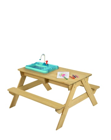 TP Picnic Bench with Pump & Play Working Tap