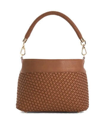 Dune Woven Top Handle Shoulder Bag