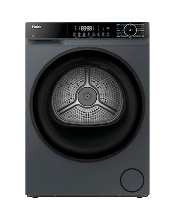 Haier X5 HD80-D357GU1-UK WiFi Connected 8kg Heat Pump Dryer Graphite + Install