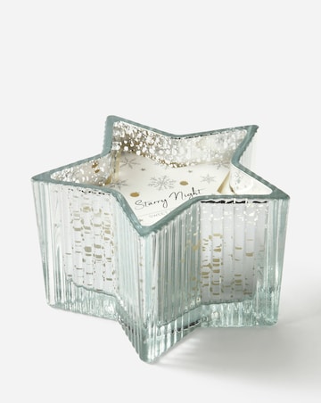Starry Night Star Glass Candle