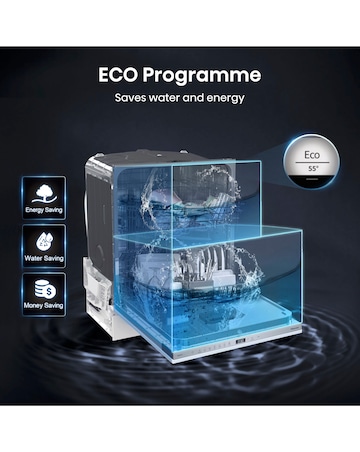 Hisense HV642E90UK Fully Integrated Full Size Dishwasher 13 Place Settings White