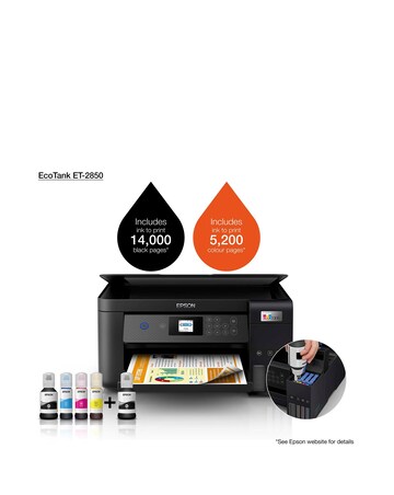 Epson EcoTank ET-2850 A4 Multifunction Inkjet Printer