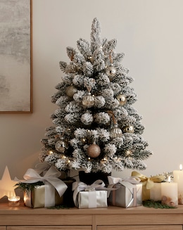 Pre-Lit Aspen Flocked 3FT Christmas Tree