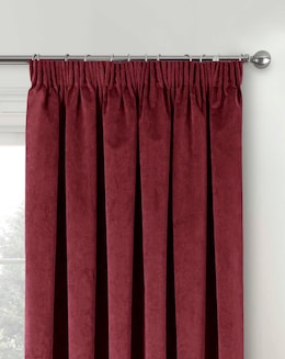 Oxford 100% Blackout Thermal Pencil Pleat Velvet Curtain