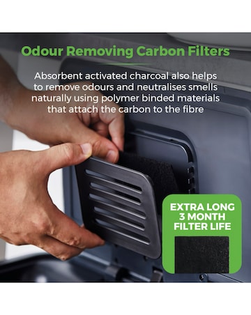 Tower 50L Ozone Recycling Sensor Bin Black